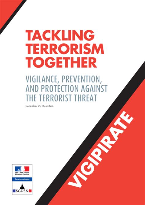 Tackling Terrorism Together Vigilence Prevention And Protection