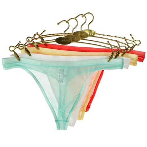 BIKINI G STRING UNTERWÄSCHE Tanga Höschen Niedrige Taille Slips Transparent a EUR