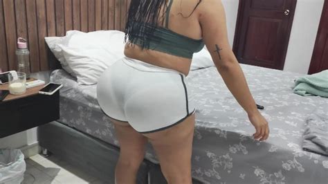 Perverted Stepmother Showing Her Fat Pussy In Lycra Cameltoe Her Stepson Can T Resist Xxx