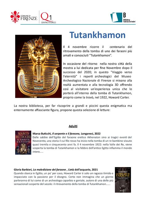 Tomba di Tutankhamon | Schemi e mappe concettuali di Storia | Docsity