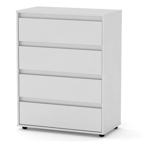 Комод на 4-ре Ящика Компанит 4 Альба (белый) — Купить Недорого на Bigl ...