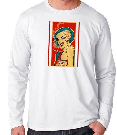 Emporio Dutra Camiseta Manga Longa Fuck Woman