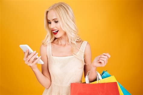 Heureuse Jeune Femme Blonde Incroyable Photo Gratuite