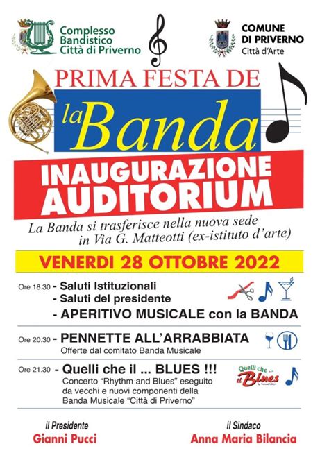 Agor Priverno Si Inaugura La Nuova Sede Della Banda Musicale