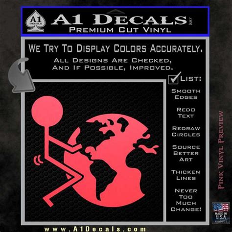 Fuck The World Decal Sticker A Decals