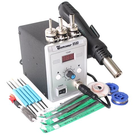 Digital Soldering Desoldering Station D W Bga Esd Hot Air Gun