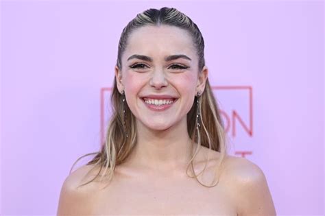 Kiernan Shipka Wore A Lacy Lingerie Top For A Night Out