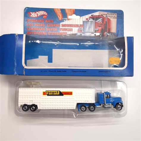 Hot Wheels Mattel Steering Rigs Ford LTL Cattle Trailer No Vintomatic Vintage