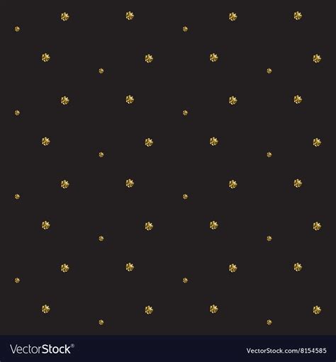 Gold Foil Glitter Polkadot Seamless Pattern Vector Image