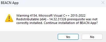 How to Handle Warning 4154 During Software Installation