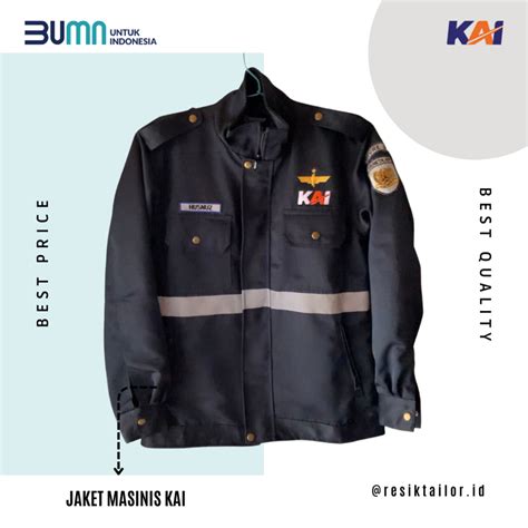 Jual Jaket Masinis PT KAI Shopee Indonesia