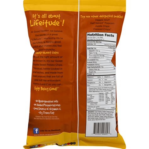 Nutrition Label For Sweet Potato Chips | Blog Dandk