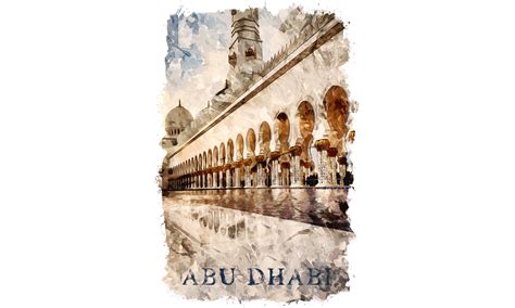 Abu Dhabi Middle East Graphic by Poster BoutiqueCreative Fabrica