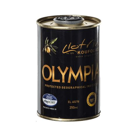 Extra Virgin Olive Oil Pgi Olympia Metal Can Ml Olympian Koufolias