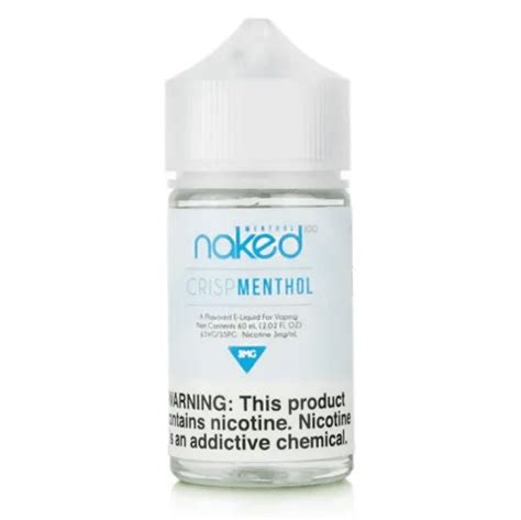 Naked 100 Crisp Menthol 60ml Vape Juice 12MG Element Vape