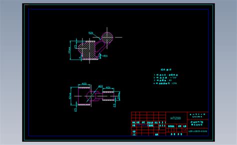 柴油机气门摇臂轴支座机械加工工艺规程设计autocad 2004模型图纸下载 懒石网