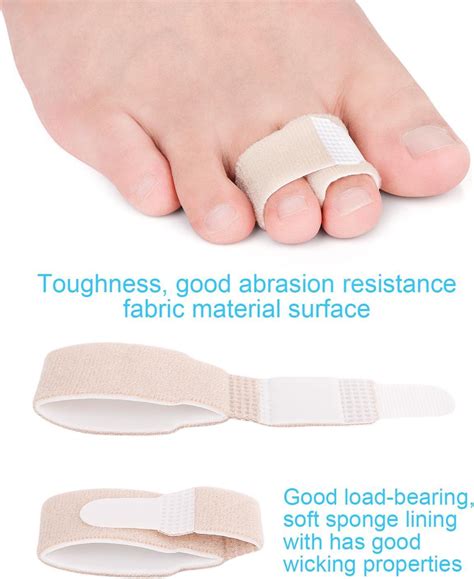 Pack Fabric Hammer Toe Corrector Reusable Toe Protectors For