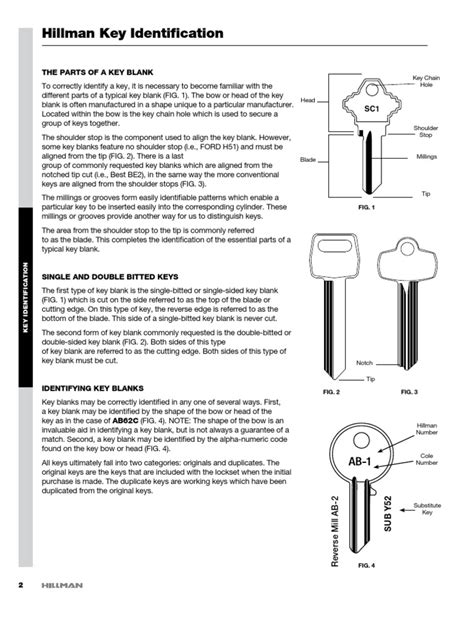 key identification guide