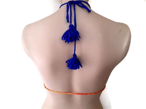 Bohemian Crochet Top Handmade Bikini Top Crocheted Top Etsy