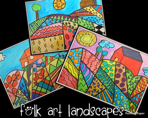 PAINTED PAPER: Folk Art Landscapes