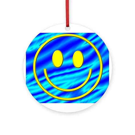 Groovy Smiley Face Ornament (Round) by groovynetgear