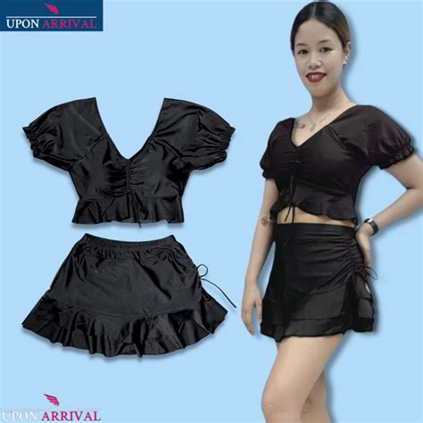 Womens Bikini Two Piece Swimsuit Crop Top And Skirt Set Swimwear Beach Bathing Suit Quality