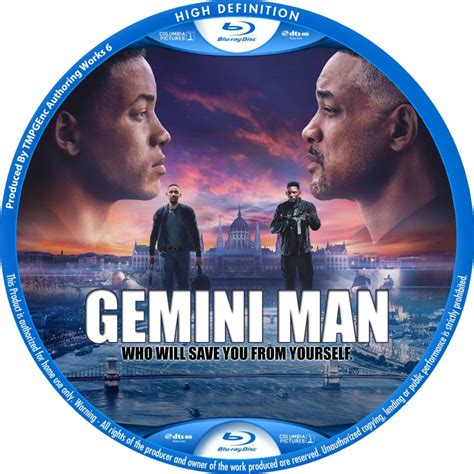 Gemini Man Custom Blu Ray Label Dvdcovercom