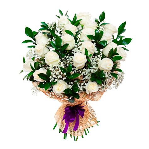 Buquet De 12 Rosas Blancas Floristería Sevilla