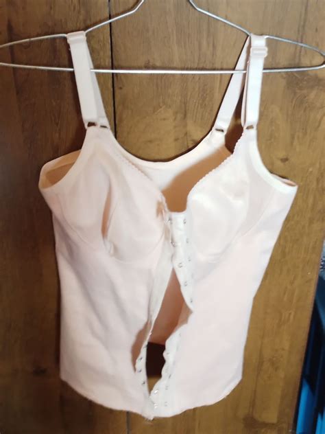 Suti Corpete P S Cir Rgico Refor Ado Fecho Frontal Tamanho Cor Bege Lingerie Feminina