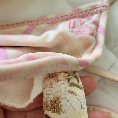 Barbie Vibes Pink Plaid Triangle Bikini Top From Depop