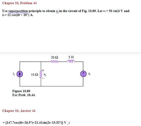 Solved Chapter Problem Use Superposition Principle To Obtain Vx In