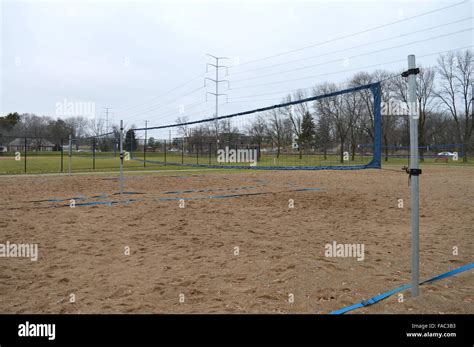 Sand volleyball court Stock Photo - Alamy