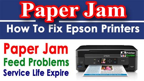 Epson Paper Jam Problem A2Z Printer Solution L130 L220 L380 Red