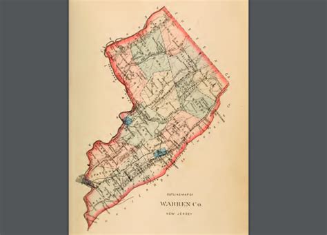 Map Of Warren County Nj