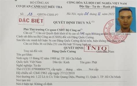 Đường Dây đánh Bạc Hơn 30 000 Tỉ đồng Truy Nã Toàn Quốc Hai Nghi Can