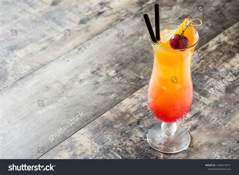 Sex On Beach Cocktail Glass On Stock Photo 1080416012 Shutterstock