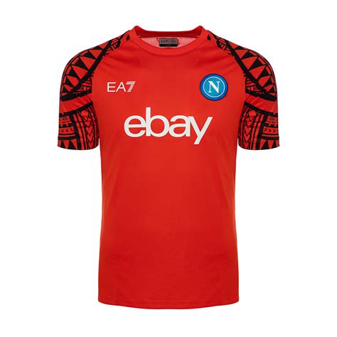 MAILLOT NAPLES 2023 2024 TRAINING ROUGE Foot Dealer