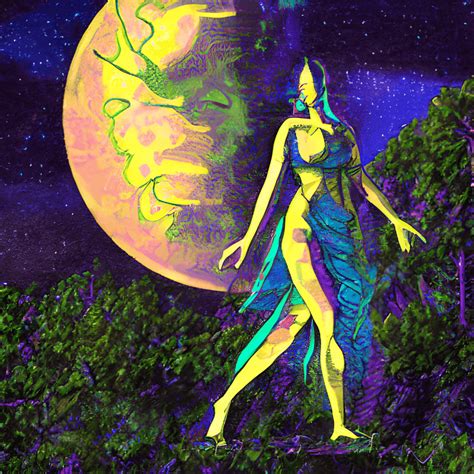 Digital Painting of Gaia Mythical Goddess · Creative Fabrica