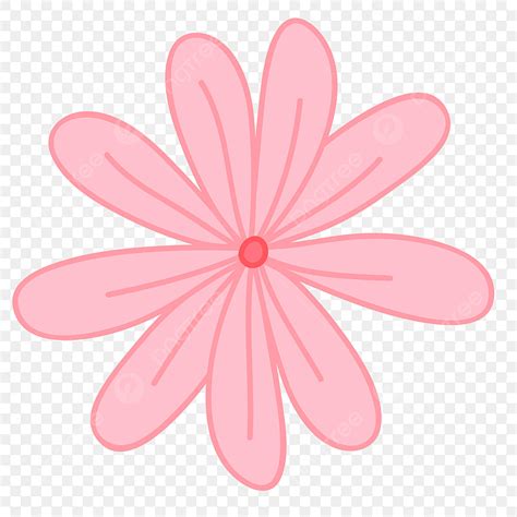 Planting Flowers Clipart Vector Pink Cartoon Flower Plant Flowers