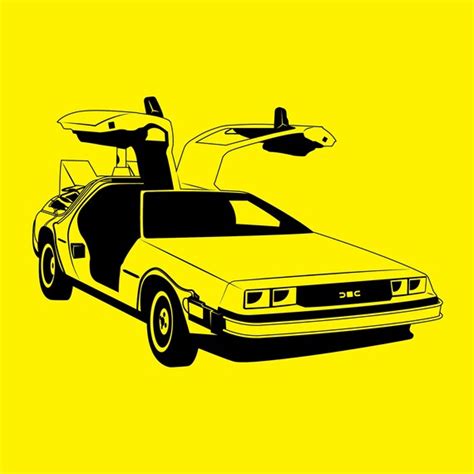 Back To The Future Delorean Vector