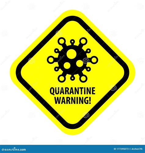 Quarantine Biohazard Sign Biological Activity Threat Stop Coronavirus