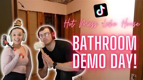 Hot Mess Lake House Renovation Extreme Bathroom Makeover Demo Day