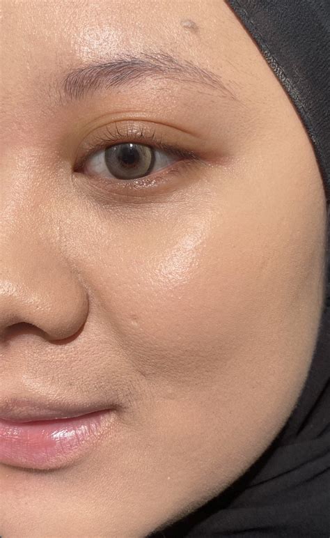 Lia On Twitter Ini Perbandingan Complexion Aku Tanpa Skin Prep Vs