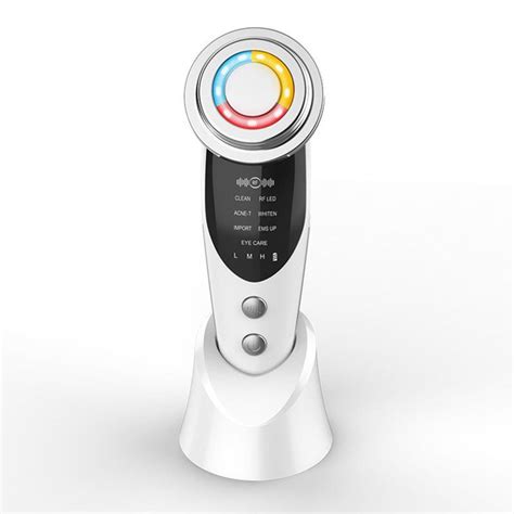 Микротоковый массажер для лица и шеи RF-лифтинг EMS светотерапия ...