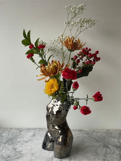 Nude Torso Vase Sculpture Female Figure Vessel Erotic Etsy