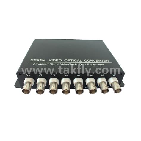 8-Channel Video Optical Converter/Optical Video Media Converter - Fiber ...