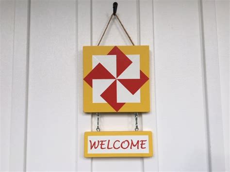 Barn Quilts Mini Barn Quilts Wood Signs Welcome Signs Etsy