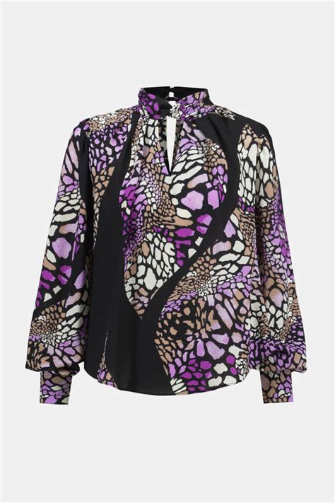 Mixed Print Blouse Style 234174 1ère Avenue