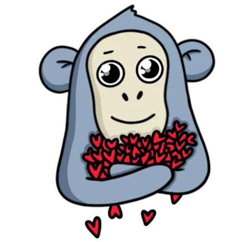 Набор стикеров для Telegram «Обезьянка Mono»