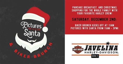 Pictures With Santa And Biker Brunch Javelina Harley Davidson Boerne 2